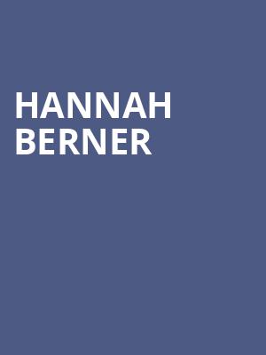 Hannah Berner, The Joy Theater, New Orleans